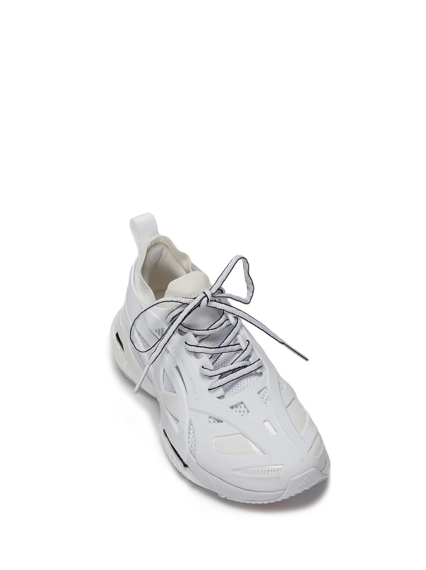 Adidas By Stella Mccartney Asmc Solarglide Cutout Runner Sneakers In White