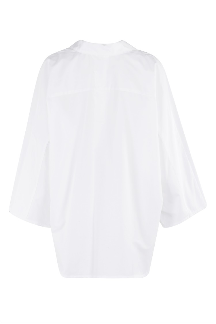 MALO MALO OVERSIZED WHITE COTTON SHIRT