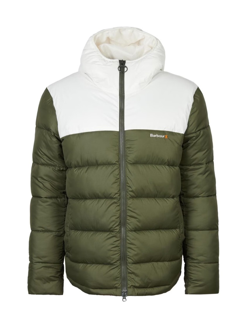 Barbour Hike Baffle Quilted Jacket In Green