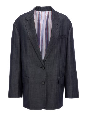 ジャケット ETRO 'Pegaso' single-breasted blazer Blue WRCA004399TTB54 Etro Pegaso' Single-Breasted Blazer in Blue | THE LIST