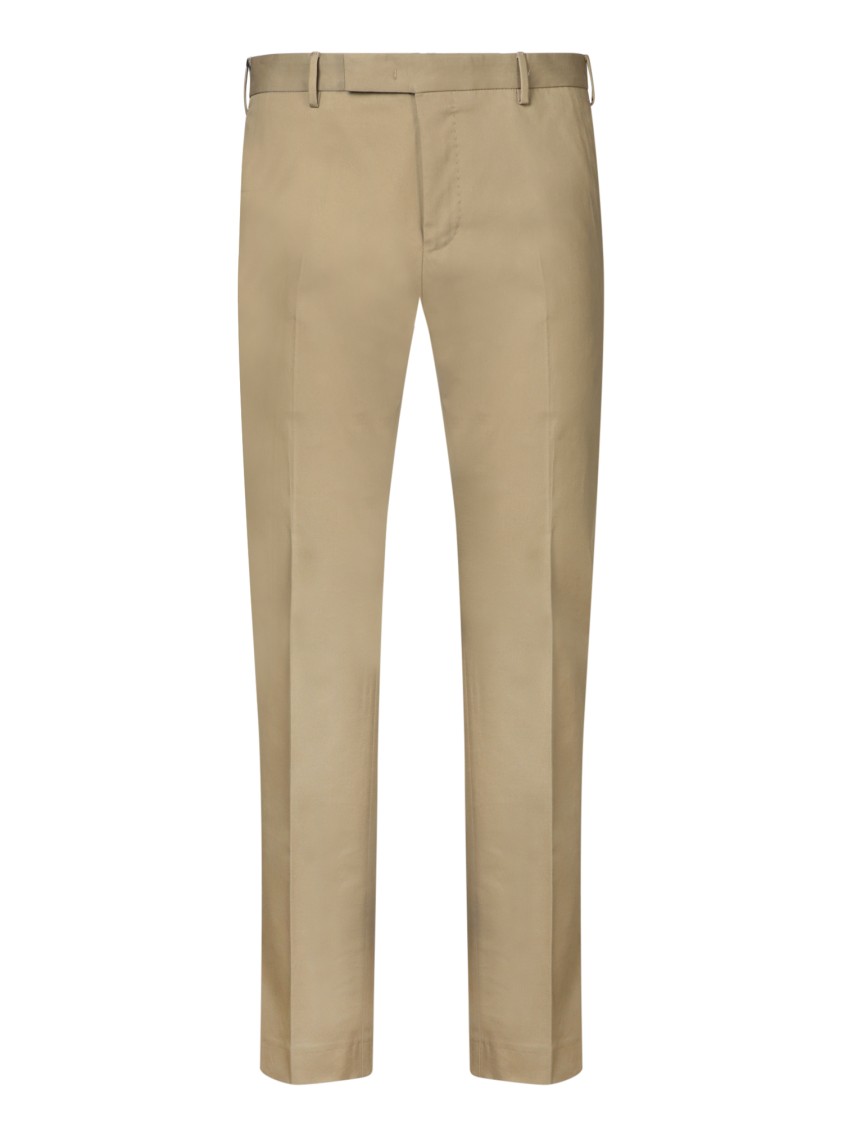 Pt Torino Pant Stretch Cotton Loops Belt In Green