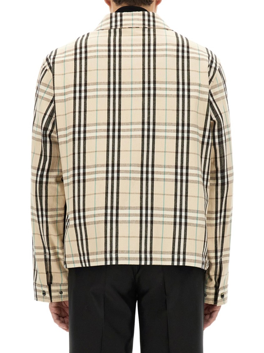 Shop Burberry "vintage Check" Jacket In Neutrals