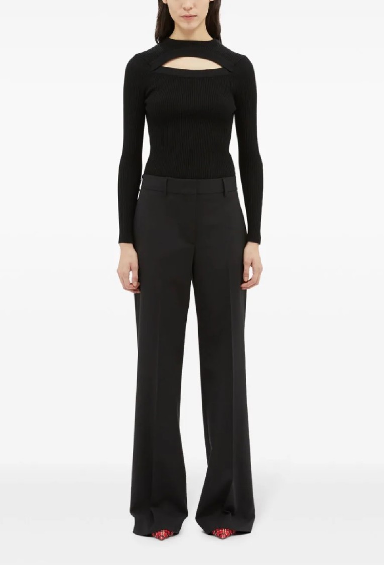 Msgm Pantalones De Sastrería - Negro In Black
