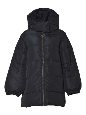ブルゾン Patou Long Nylon Hooded Down Jacket - Black Patou Long Nylon Hooded Down Jacket - Black | THE LIST