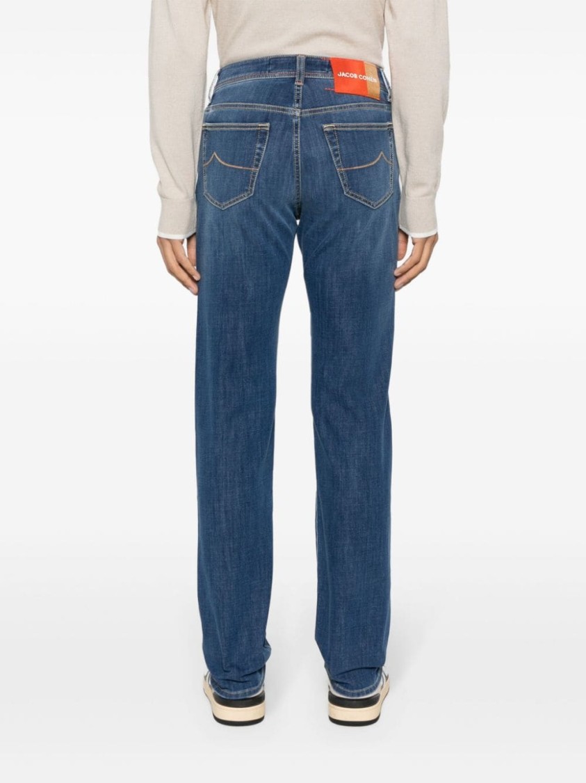 Jacob Cohen Bard Mid-rise Slim-fit Jeans In Blue