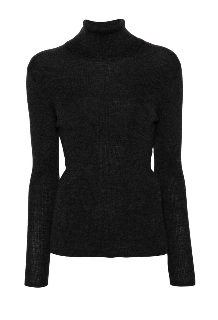 P.A.R.O.S.H P.A.R.O.S.H. WOOL TURTLENECK SWEATER WITH BACK DETAIL