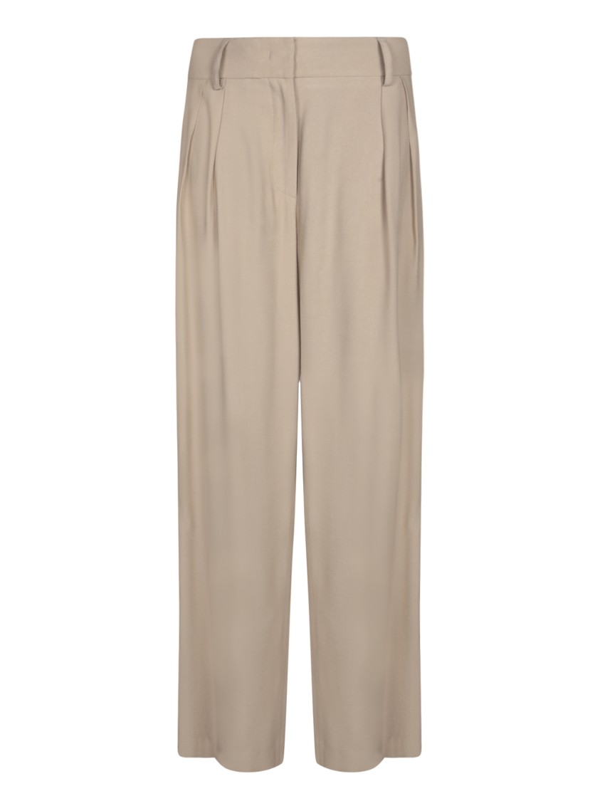 BLANCA VITA BLANCA VITA MASTIC VISCOSE TWILL TROUSERS