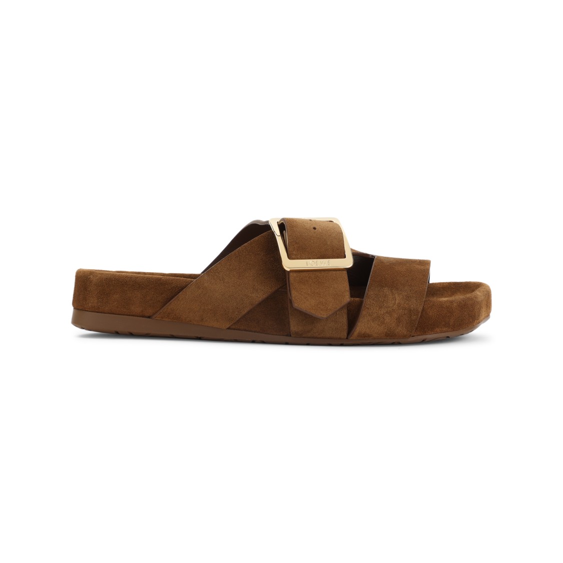 Loewe Slide Sandals With Asymmetric Round Toe