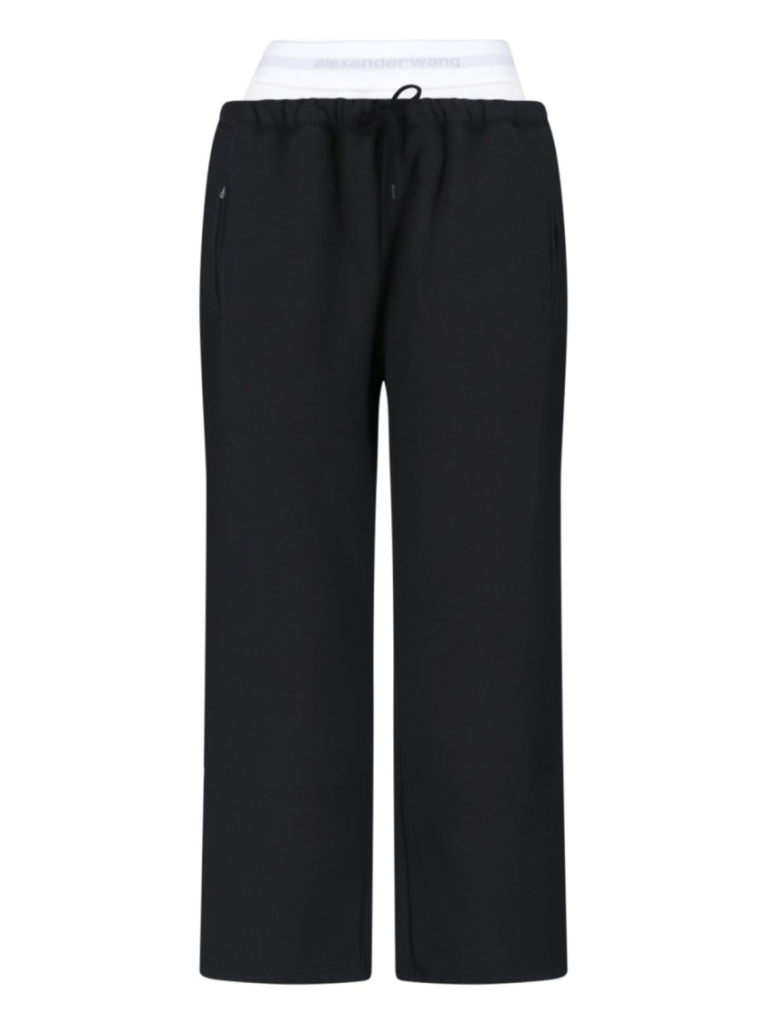 Alexander Wang High-waisted Wide-leg Sweatpants