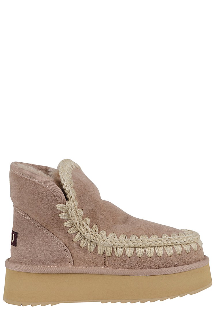 Mou Mini Eskimo Platform Ankle Boot In Brown
