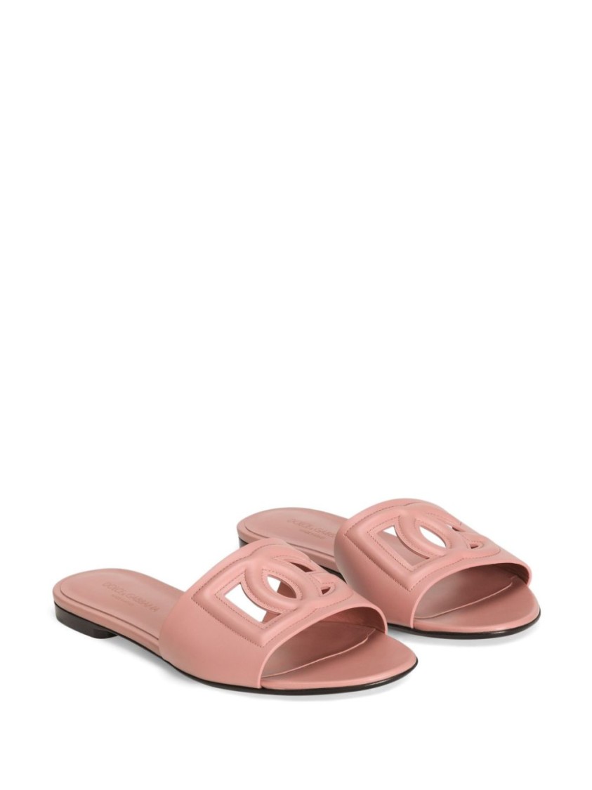 Shop Dolce & Gabbana Pink Open-toe Sandals