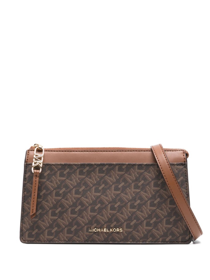 Michael Kors Lg Conv Xbody In Brown