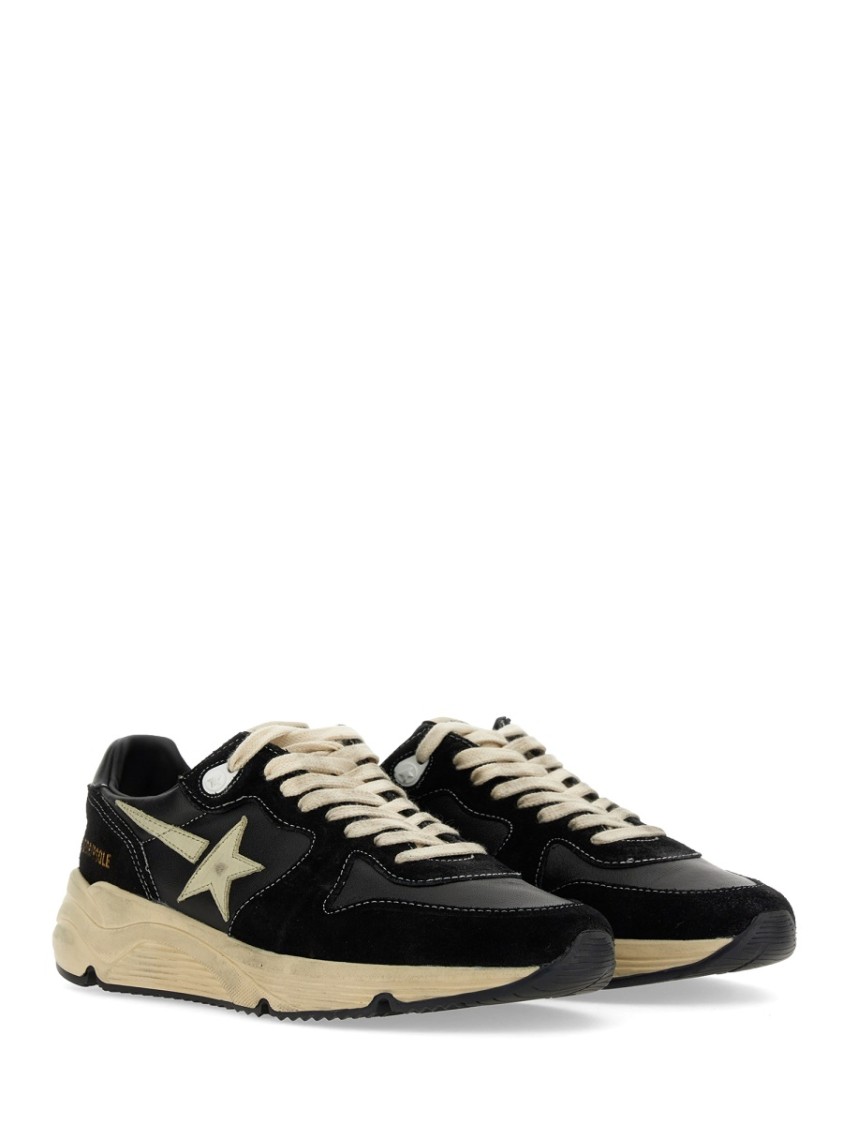 Golden Goose Women's Running Nappa Leather Sneakers In Black
