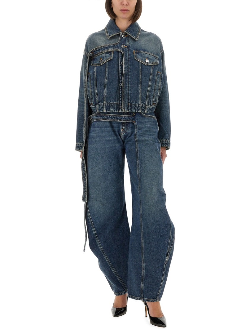 Jean Paul Gaultier Relaxed-fit Low-rise Jeans With Unique Side Zipper In Blue