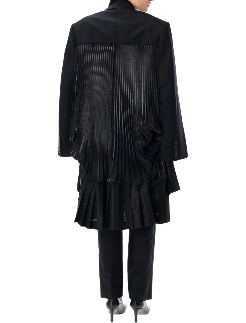 Junya Watanabe Wool Pleated Long Blazer