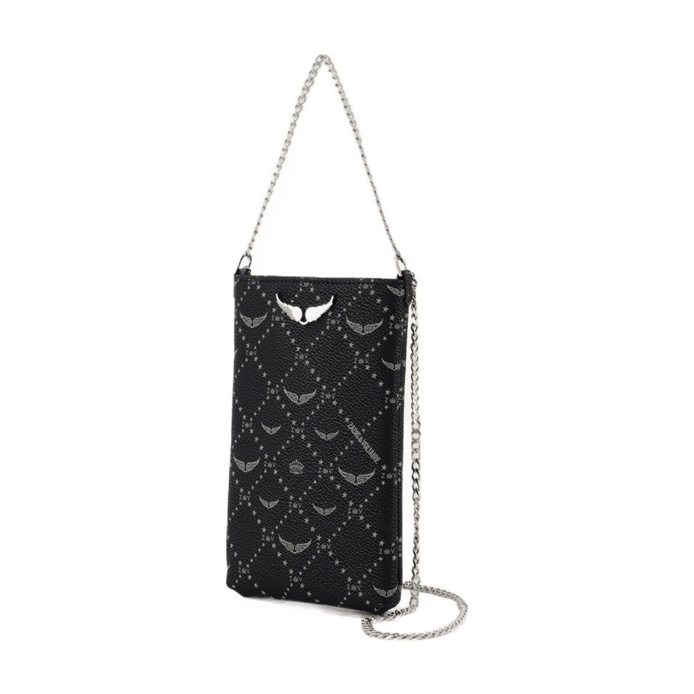 Zadig & Voltaire Rock Monogram Pouch - Leather - Black