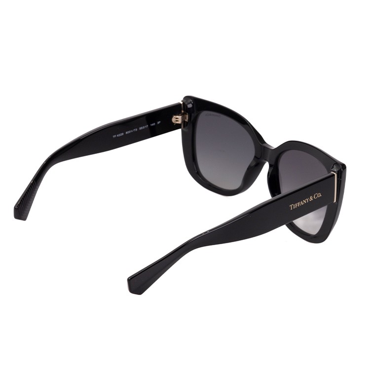 Tiffany & Co . Bold Square Frame Black Acetate Sunglasses