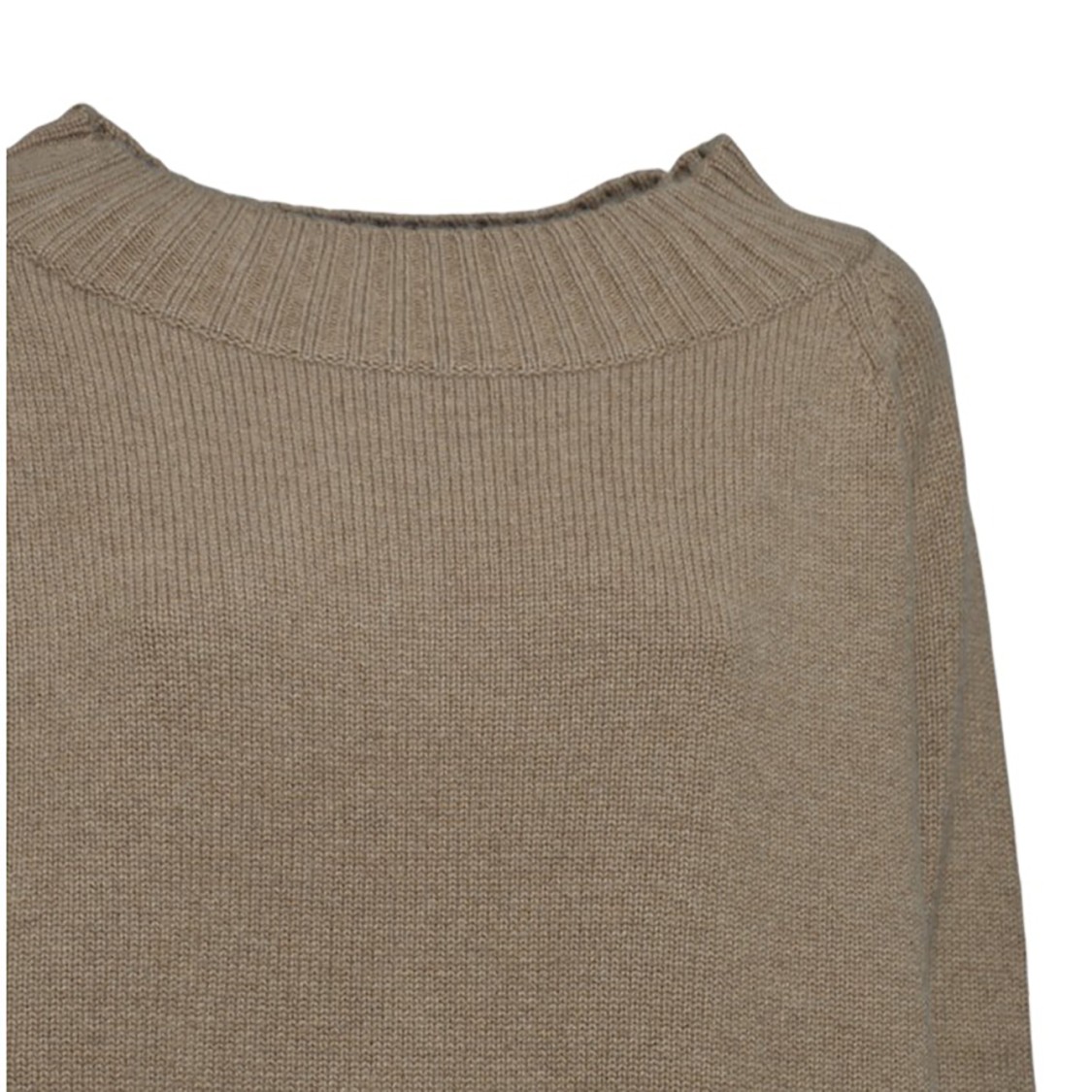 Max Mara Radames Off-shoulder Wool And Cashmere Sweater In Camel In Brown