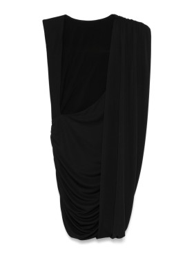 オールインワン・サロペット The Andamane Mini Dress With Draped Detailing Oleandra Turtleneck Draped Mini Dress Rouge Noir - The Andamane