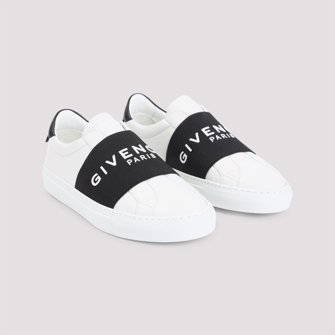 Givenchy White Calf Leather Sneakers In White