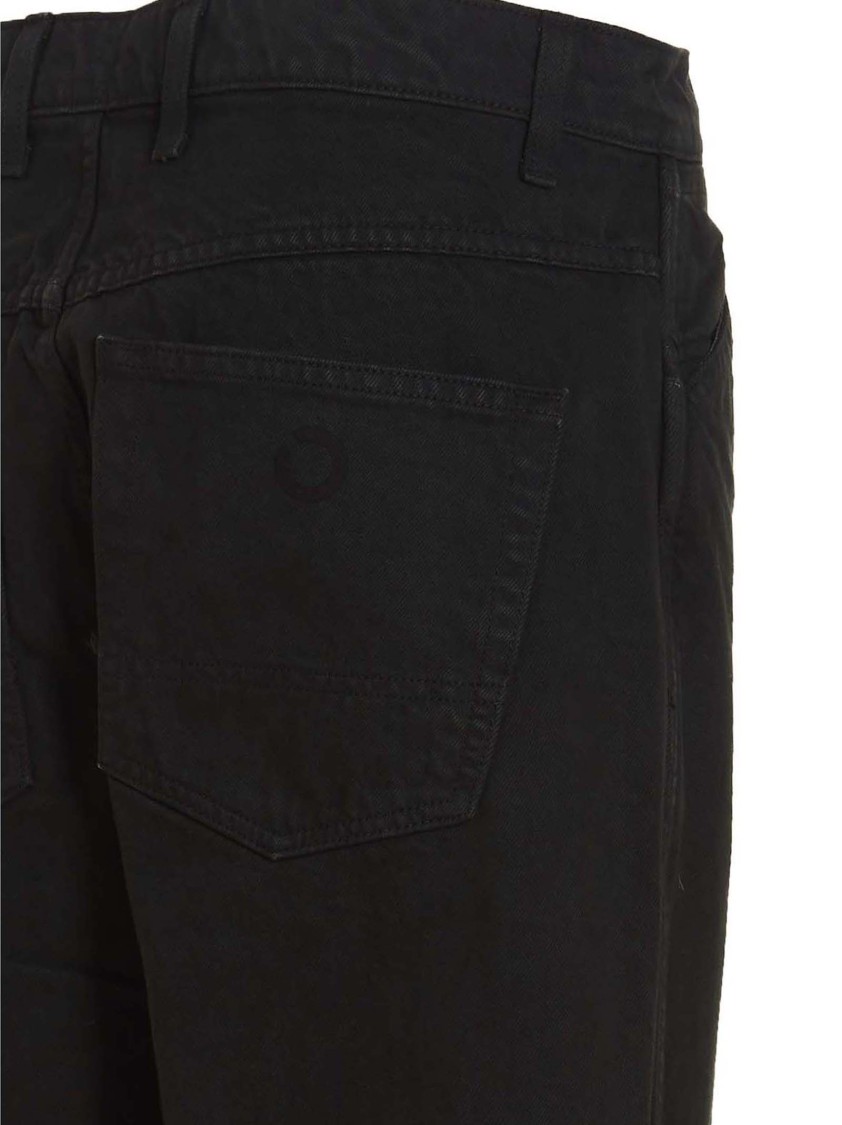 Objects Iv Life Dark Grey Straight Jeans In Black