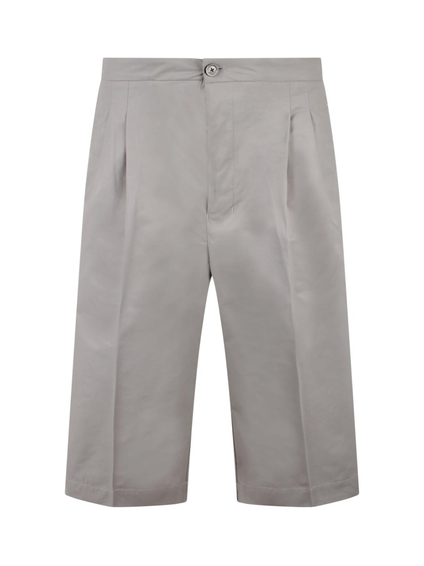 Ami Alexandre Mattiussi Ami Oversized Twill Bermuda Shorts With Adjustable Waistband
