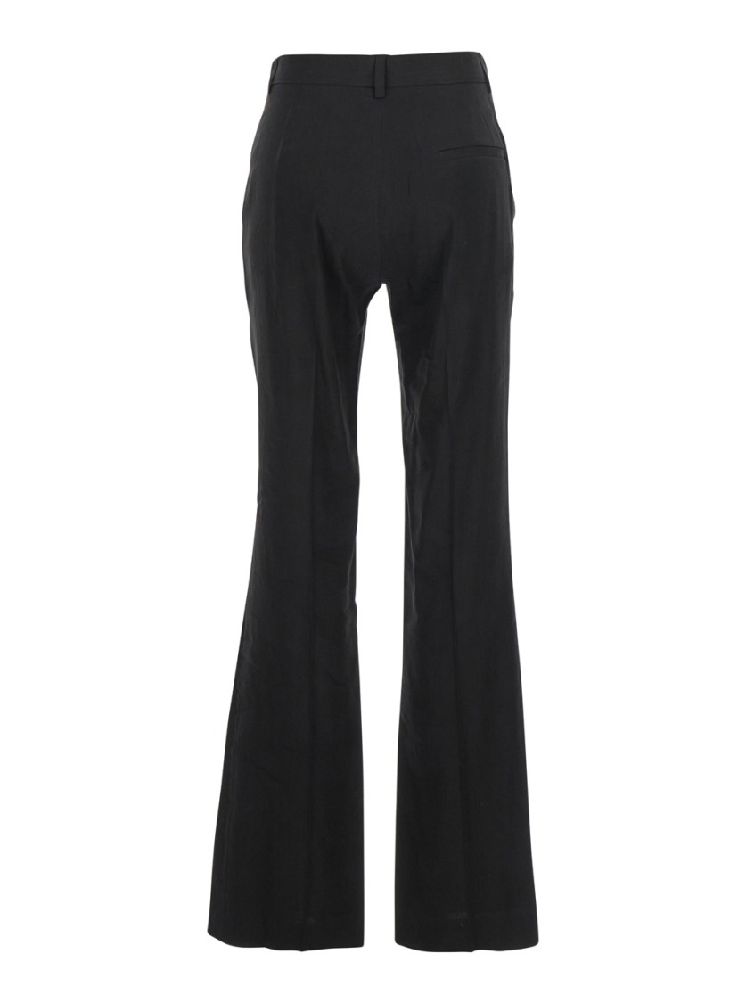 Shop Tela Tailored Fit Flared Black Pants