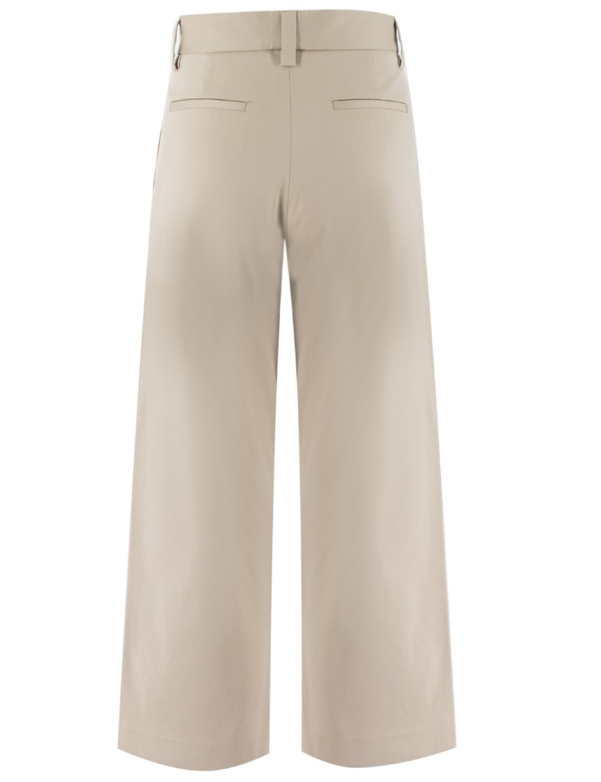 Antonelli High-waisted Wide-leg Trousers With Sharp Pleats