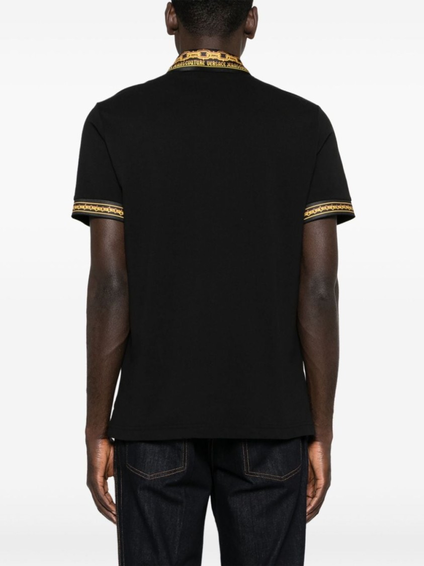 VERSACE JEANS COUTURE VERSACE JEANS COUTURE POLO SHIRT WITH DISTINCTIVE TRIM