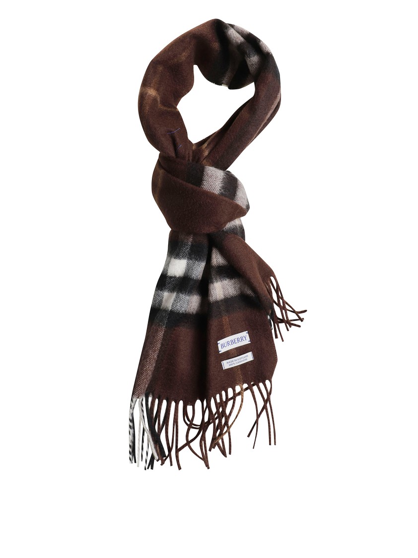 Burberry Classic Check Patterned Brown  Scarf