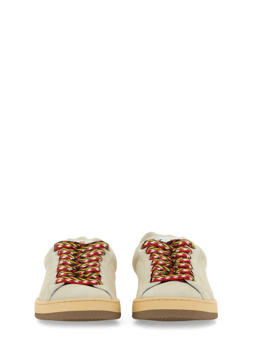 Lanvin Sneaker Cube With Soft Leather Upper In Neutrals