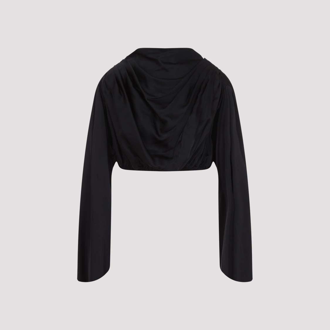 Rick Owens Draped Tech Fabric Top With Button Detail