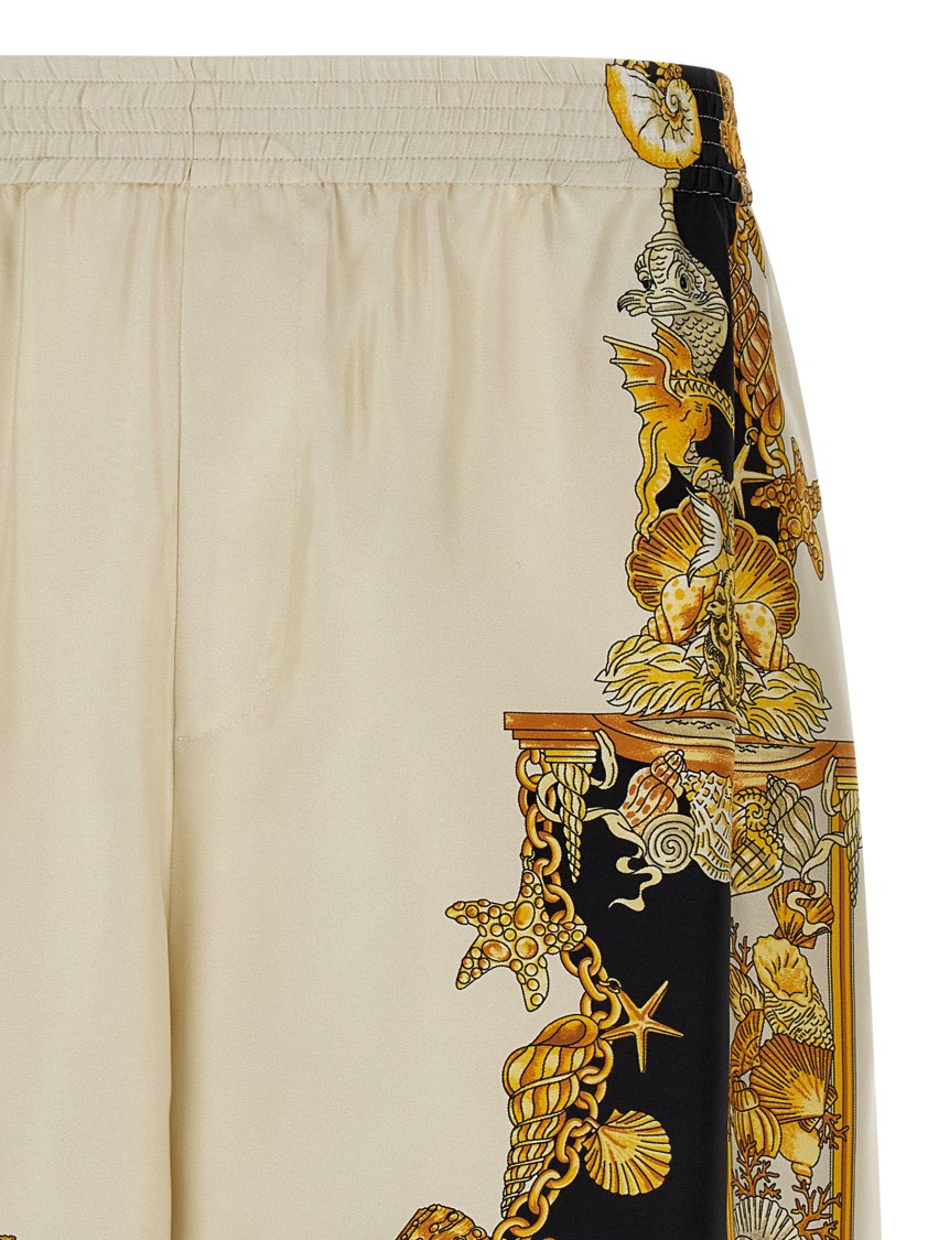 Versace Coral Theatre Bermuda And Short Multicolor In Brown