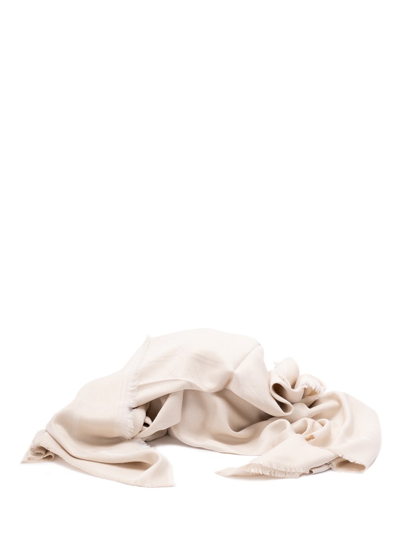 Elisabetta Franchi Soft Lightweight Viscose Scarf In Neutral