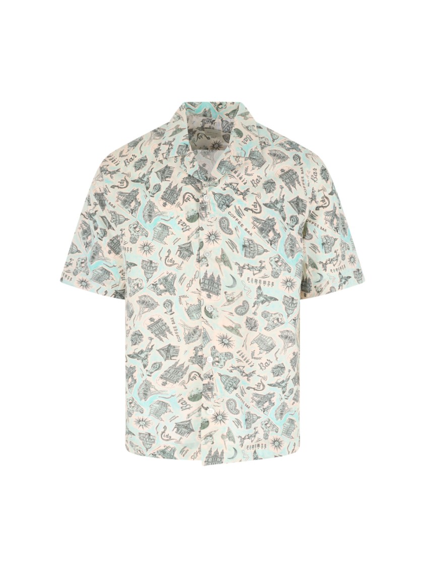 Shop Paul Smith "souvenir" Shirt – Aqua Green