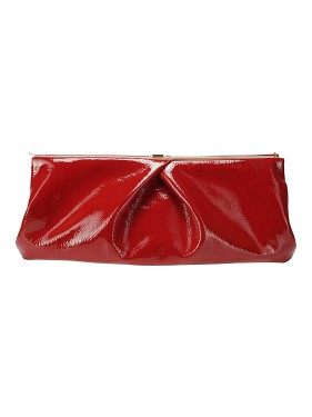 クラッチバッグ DRIES VAN NOTEN Patent clutch Pink Dries Van Noten Maxi Pleated Patent Leather Clutch Clutch