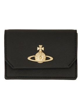 長財布 Vivienne Westwood Orb Portfolio Vivienne Westwood】メタリック Orb ロゴ ジップ 長財布 2色