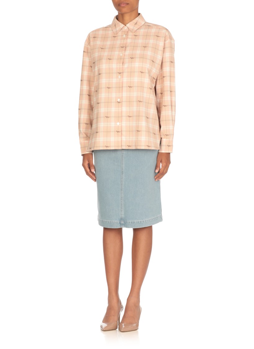 Maison Kitsuné Light Shirt In Gray