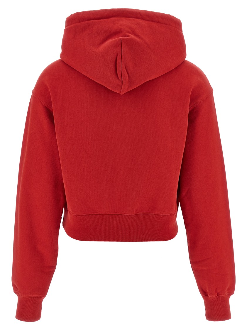 Jacquemus Hoodie With Logo Patch In Red
