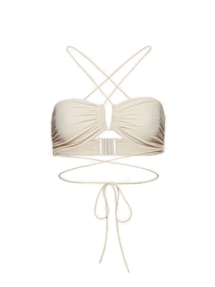 Magda Butrym Top Bikini A Fascia In Brown