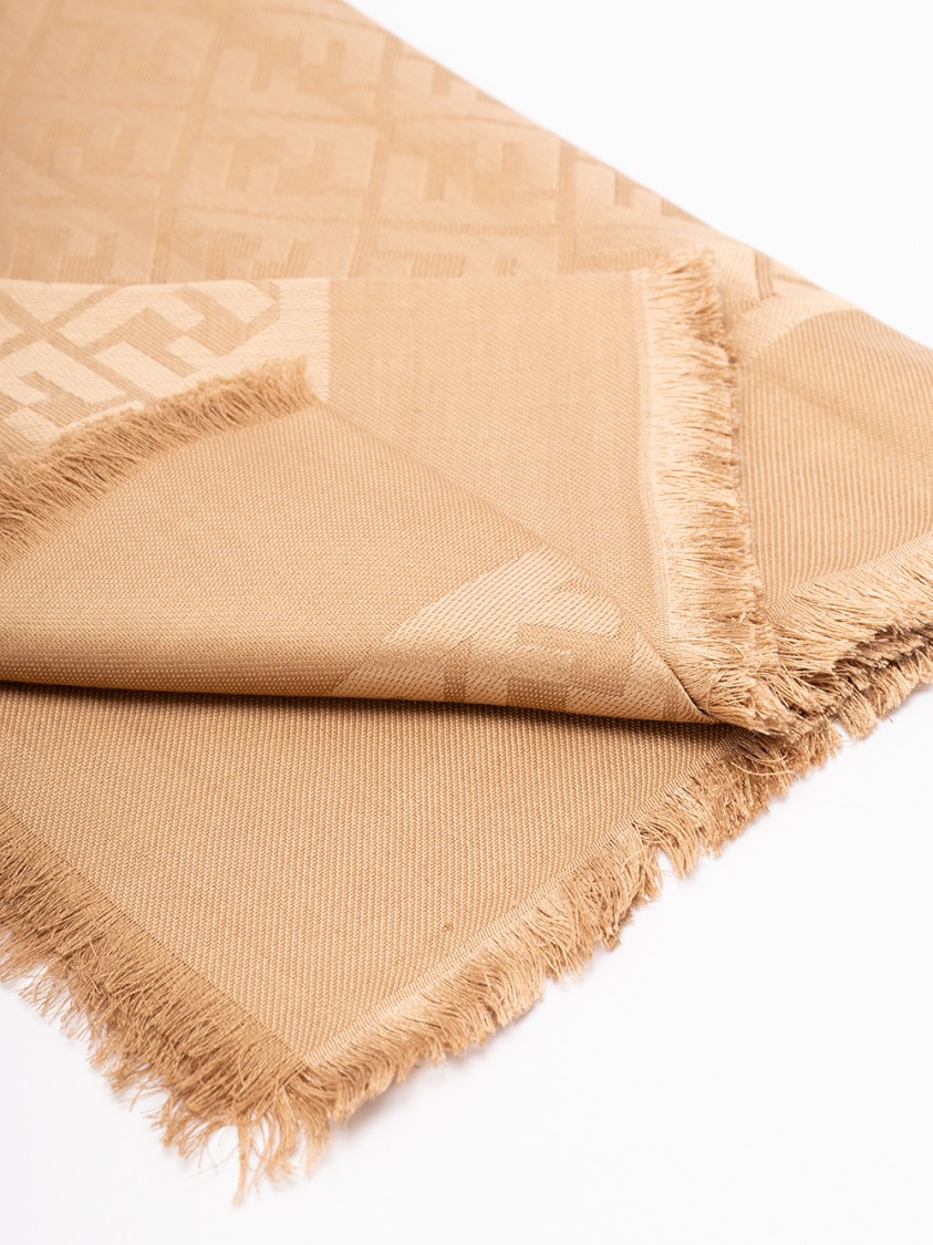 Fendi `ff` Shawl In Metallic