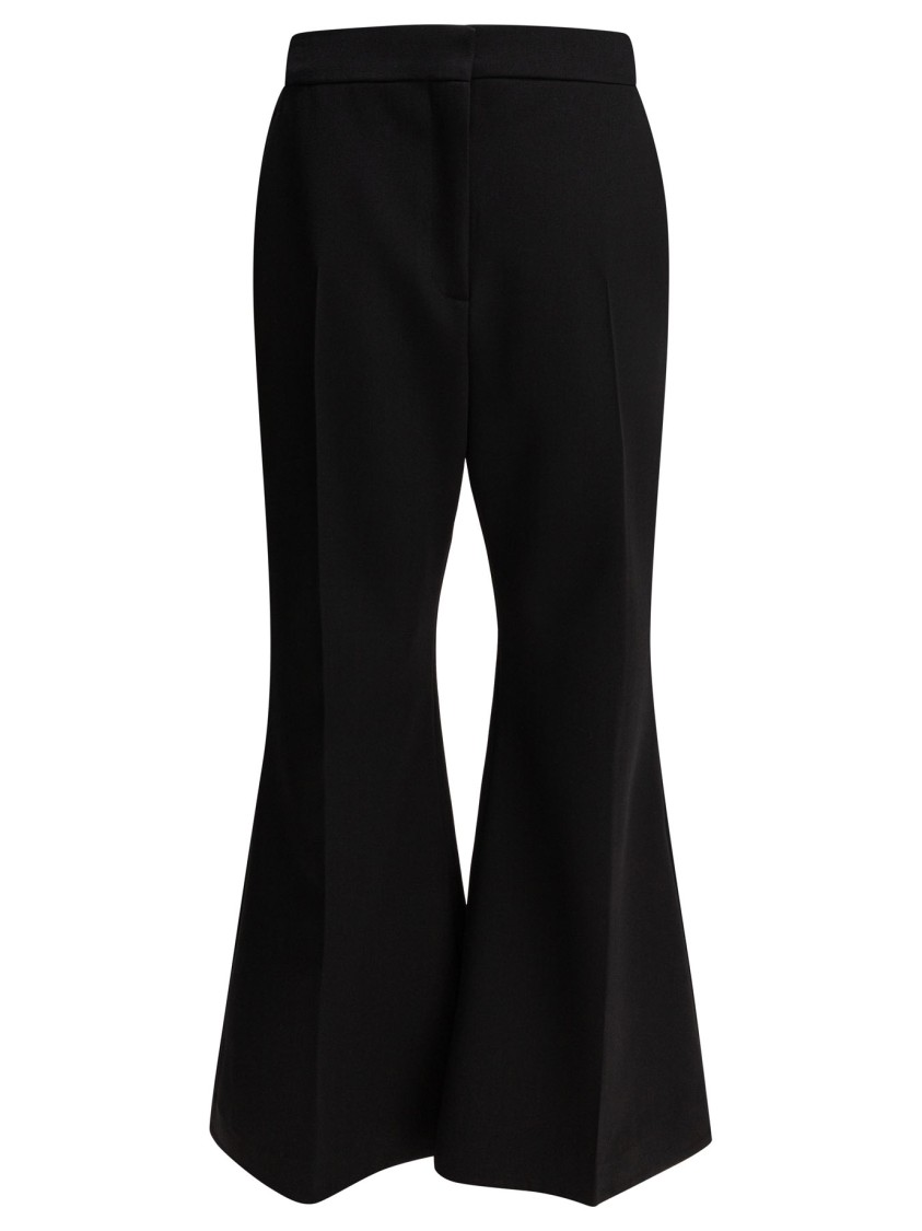 Givenchy High-rise Flared Trousers In Luxurious Wool In Black