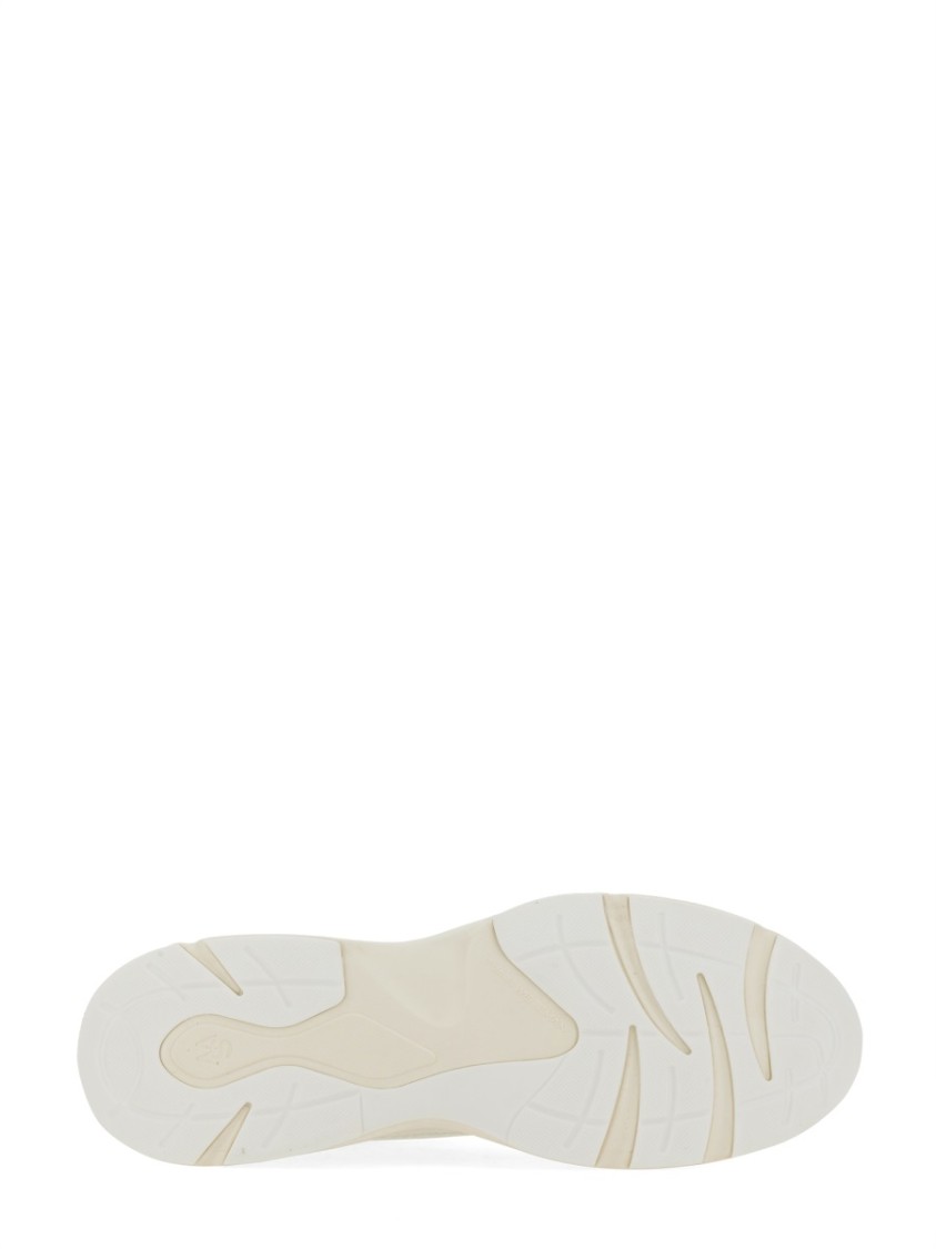 Stuart Weitzman White Sneakers With Logo Embroidery On The Side And Logo Patch On The Heel In Leather And Mesh Woman In White
