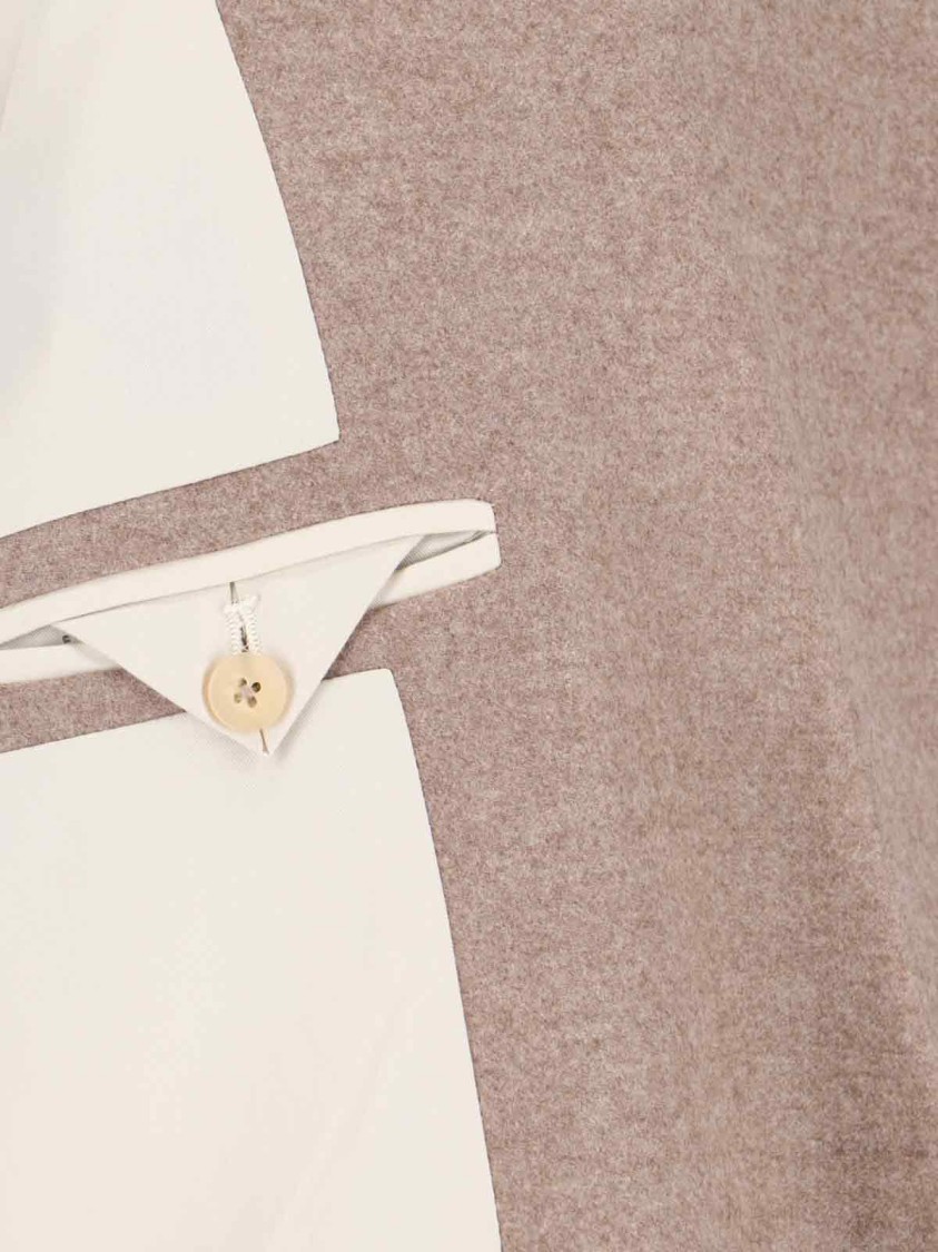 NICCOLÒ PASQUALETTI NICCOLÒ PASQUALETTI DOUBLE-BREASTED BLAZER IN BEIGE VIRGIN WOOL