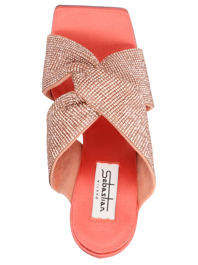 Sebastian 'paris' Mules In Pink