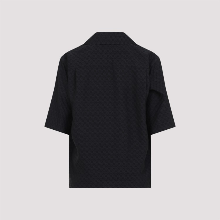 シャツ Alexander McQueen Camp Collar Hawaiian Shirt Alexander Mcqueen Camp Collar Hawaiian Black Viscose Shirt