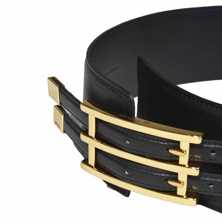ベルト Etro High Black Leather Belt With Maxi Chrome Buckle Etro High Black Leather Belt With Maxi Chrome Buckle | THE LIST