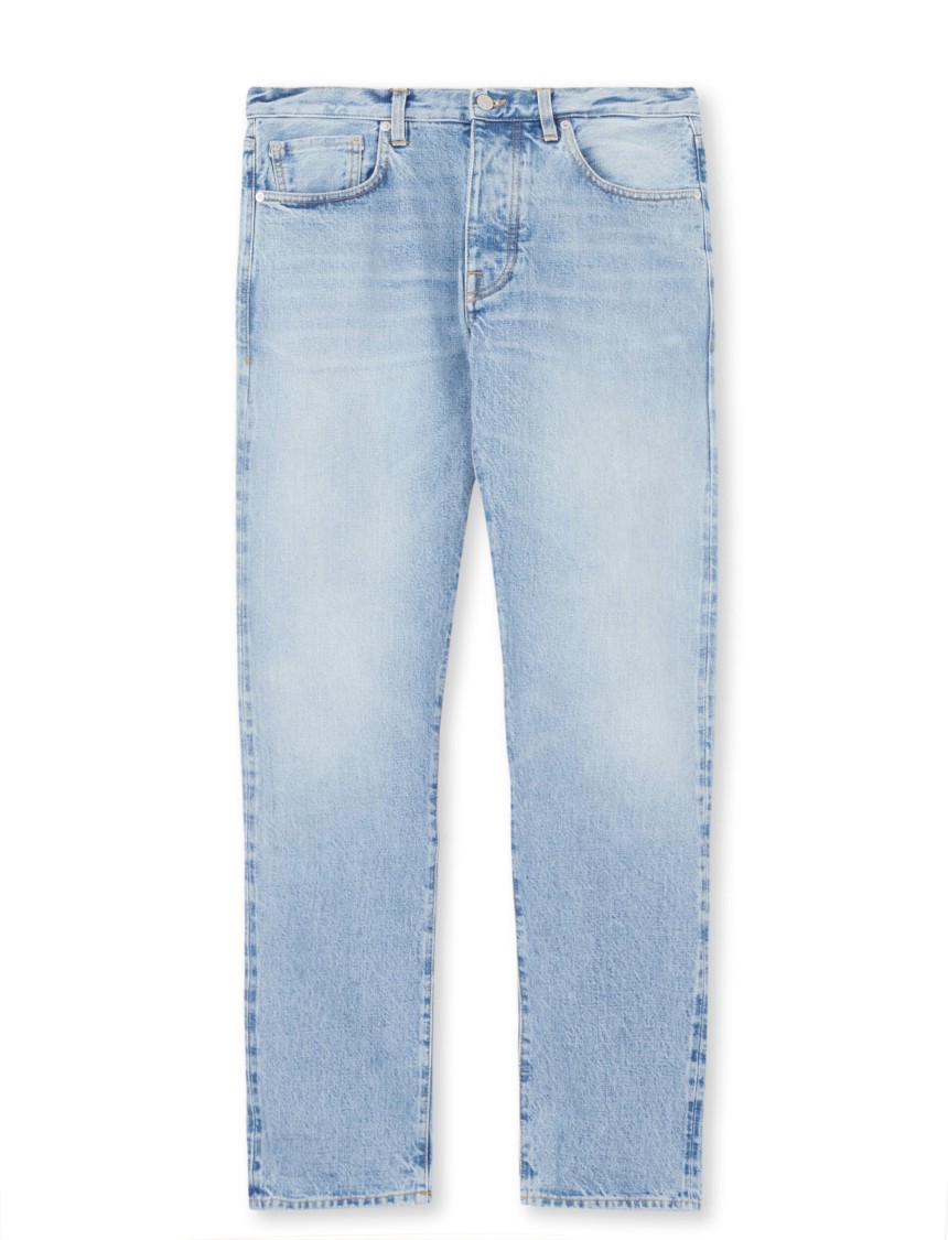 Fortela Classic Five-pocket Denim Trousers With Straight Leg Cut