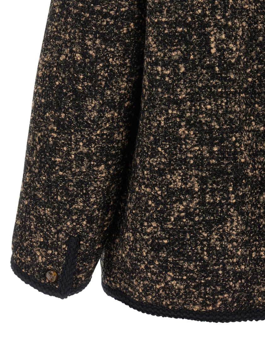Blazé Milano Katara Curly Blazer In Black