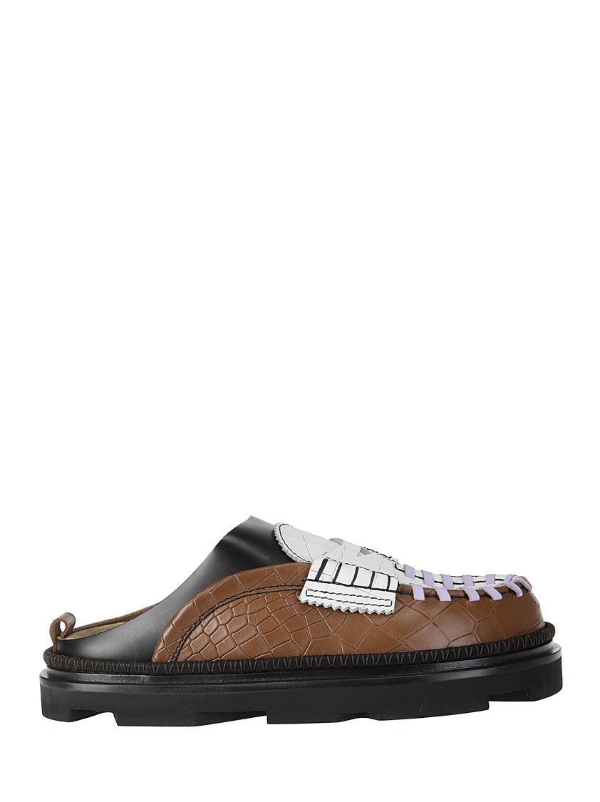 Colville Comfortable Chunky Mules In Brown